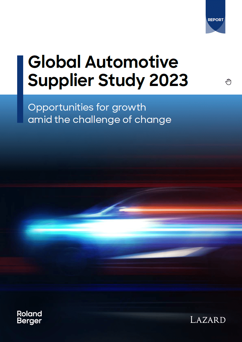 Global Automotive Supplier Study 2023 Opportunities for growth amid the challenge of change